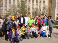 Сегодня прошли посадки гортензий в госпитале ветеранов войн